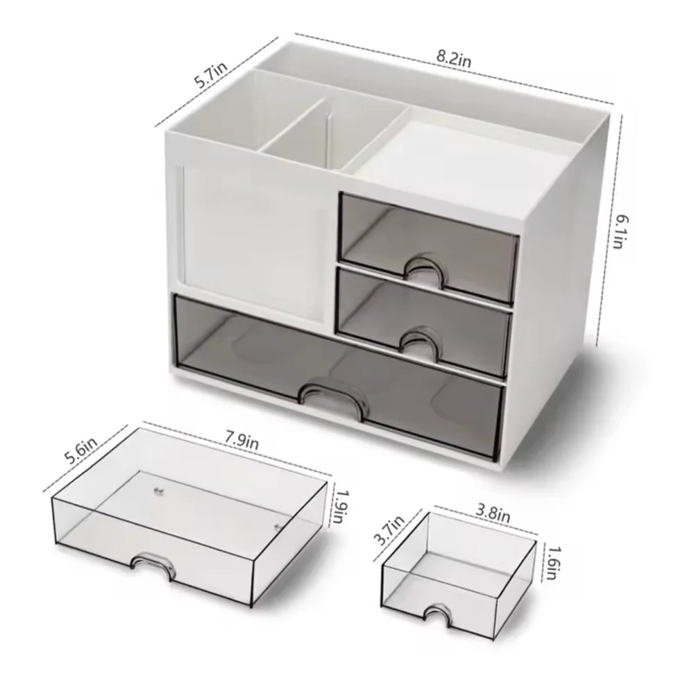 Tabletop Cosmetic & Stationery Organizer – Multi-Purpose Storage for Desk & Vanity