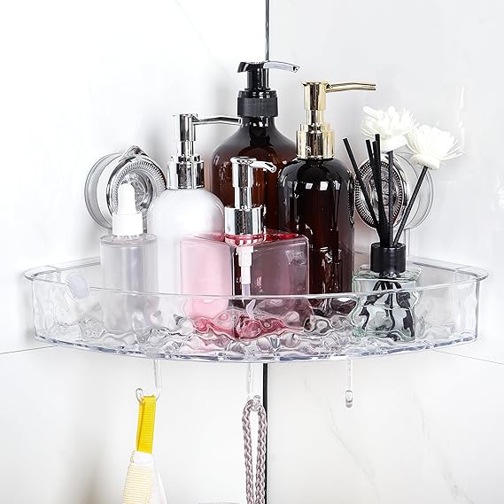 Drill-Free Acrylic Wall Shelf for Bathroom & Kitchen
