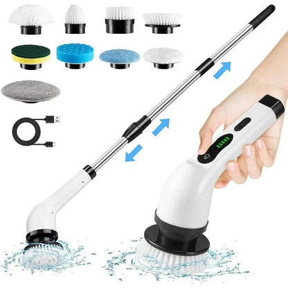 9-in-1 Cordless Electric Cleaning Brush – Multipurpose Deep Scrubber for Home & Bathroom