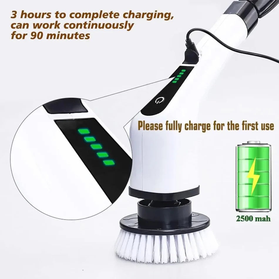 9-in-1 Cordless Electric Cleaning Brush – Multipurpose Deep Scrubber for Home & Bathroom
