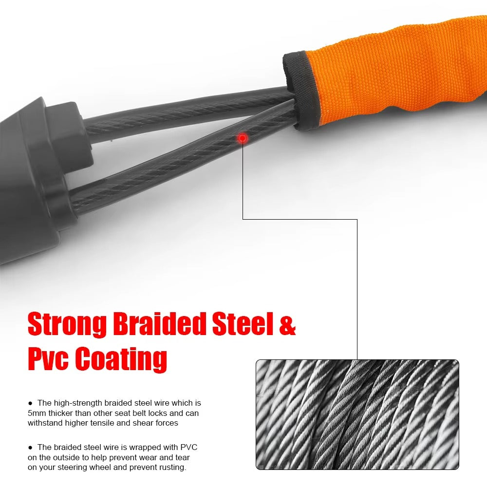 Car Steering Wheel Lock Seat Belt Lock