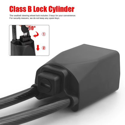 Car Steering Wheel Lock Seat Belt Lock 