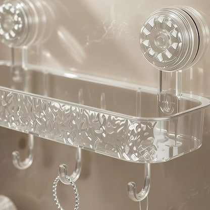 Drill-Free Acrylic Wall Shelf for Bathroom & Kitchen