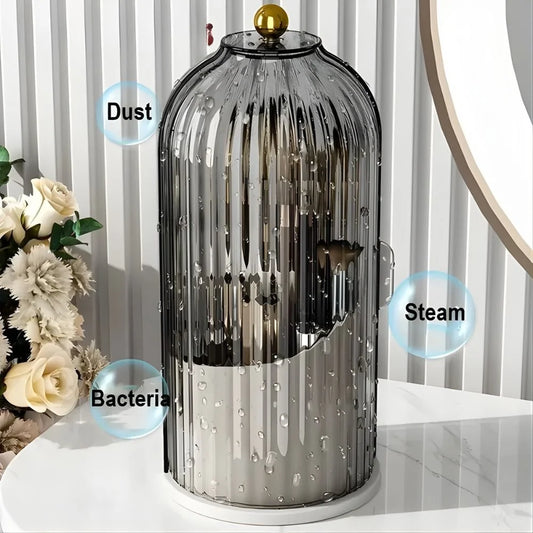 Luxury Acrylic Rotating Brush Organizer – Holder for Your Tooth Brush, Makeup Brush Multi-purpose