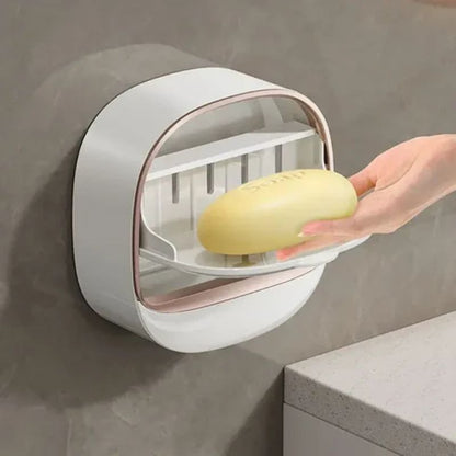 Luxury Wall Mounted Soap Holder – Waterproof ABS Box