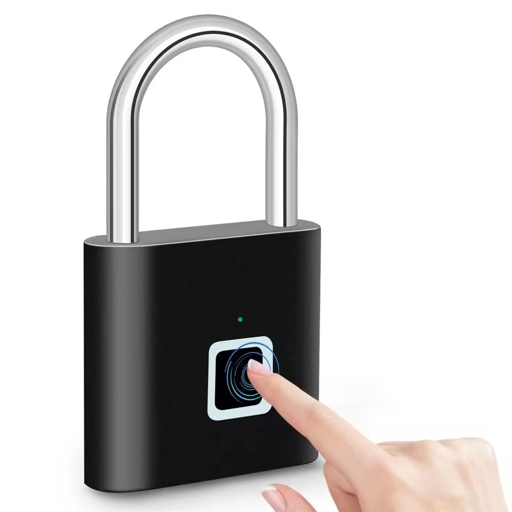 Smart Fingerprint Padlock: Keyless, USB Rechargeable, Water-Resistant Anti-Theft Lock