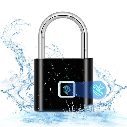 Smart Fingerprint Padlock: Keyless, USB Rechargeable, Water-Resistant Anti-Theft Lock