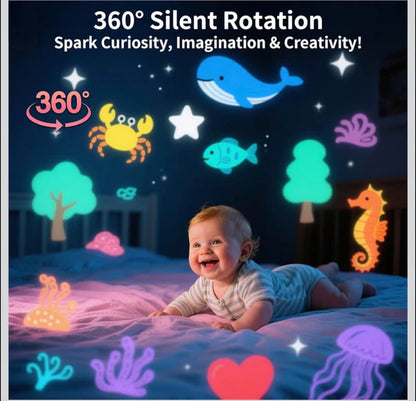 Kids Dream Castle Star Projector Night Lamp with Bluetooth – Luxury Bedtime Night Light