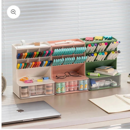 Luxury Multi-Compartment Makeup & Jewelry Organizer with Drawer – Stylish Storage Solution