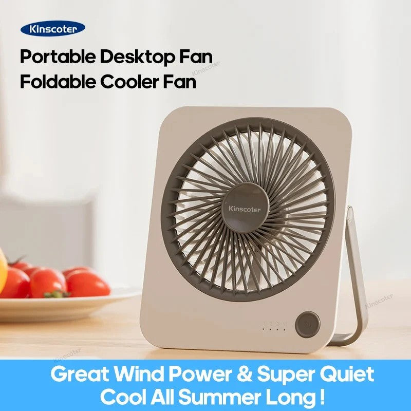 Mini 3-Speed Colorful Desktop Fan – Portable Table Cooling Fan (Random Colors)
