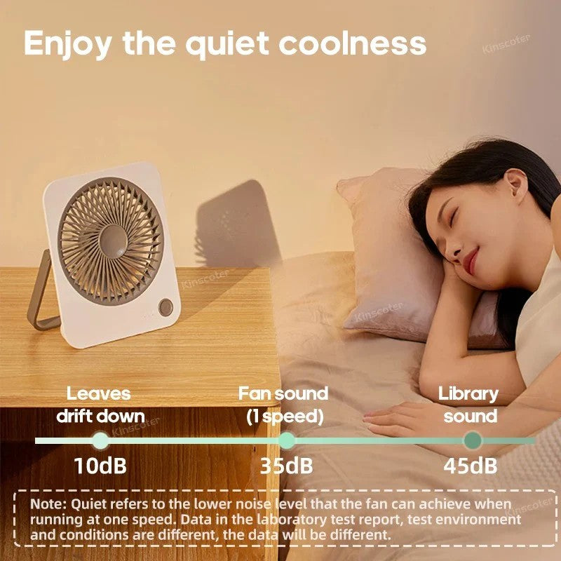 Mini 3-Speed Colorful Desktop Fan – Portable Table Cooling Fan (Random Colors)