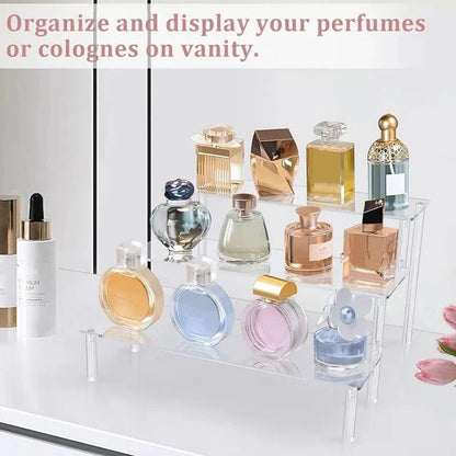 Premium Acrylic Perfume Organizer Stand – Multi-Tier Display Rack