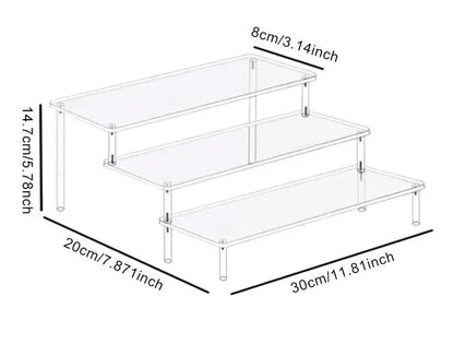 Premium Acrylic Perfume Organizer Stand – Multi-Tier Display Rack