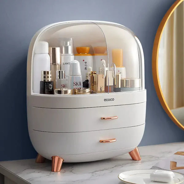 Premium Ecoco Dustproof Cosmetic Storage Organizer – Elegant Makeup Organizer Box