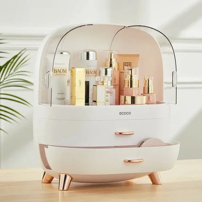Premium Ecoco Dustproof Cosmetic Storage Organizer – Elegant Makeup Organizer Box