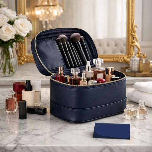 Premium Large Capacity Makeup & Travel Cosmetic Organizer Case – Portable Beauty Storage Solution
