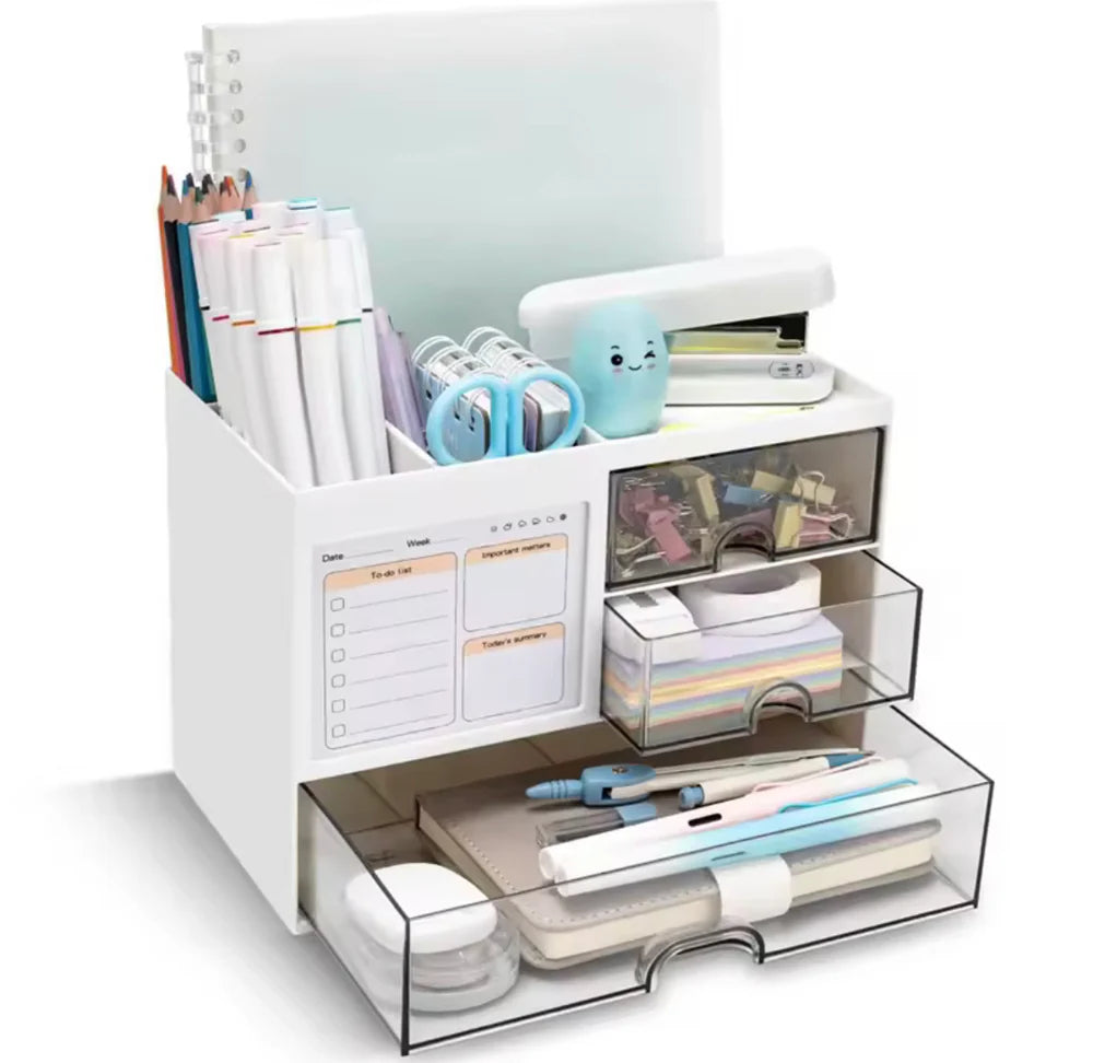 Tabletop Cosmetic & Stationery Organizer – Multi-Purpose Storage for Desk & Vanity